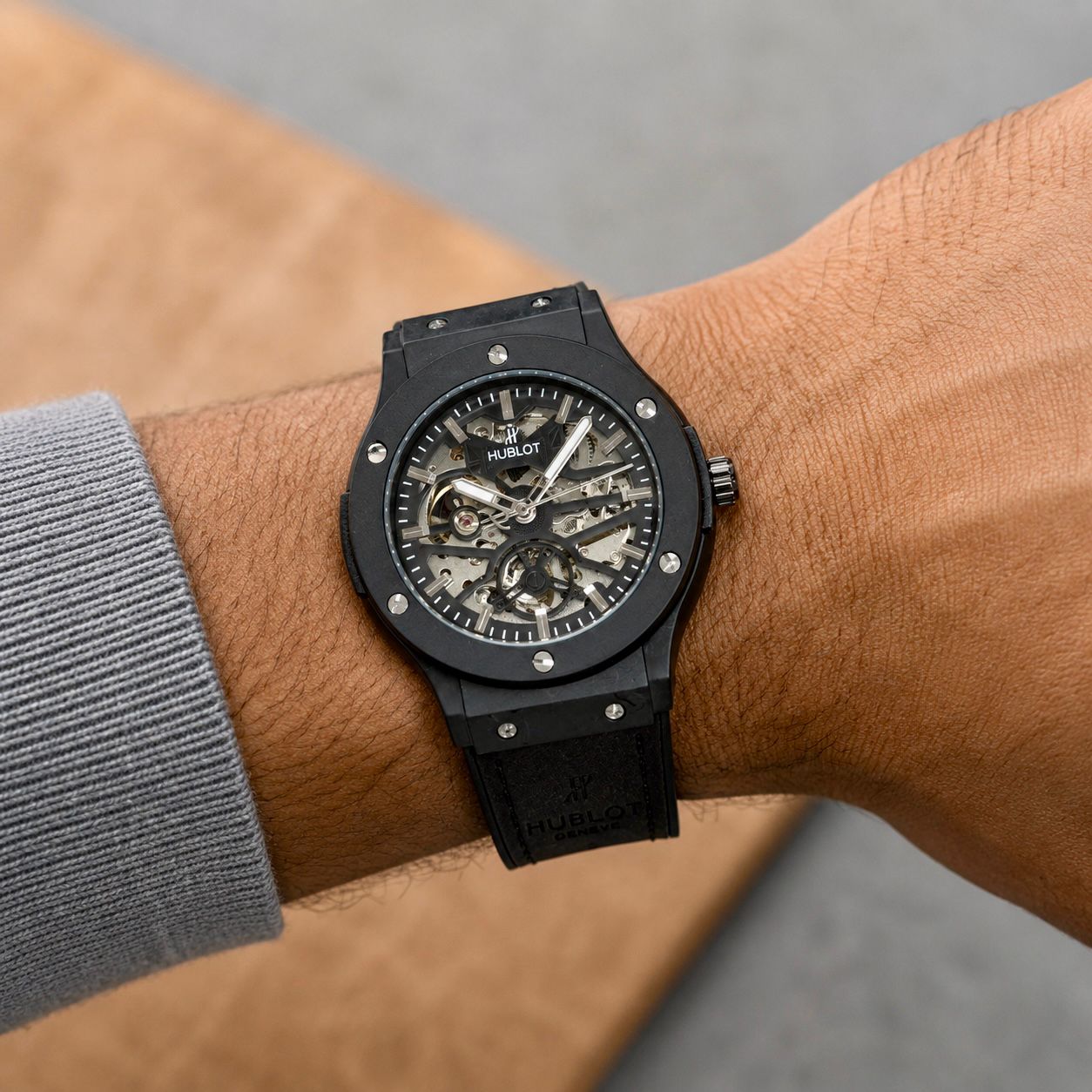 hublot automatic skeleton face dial hublot automatic skeleton face dial