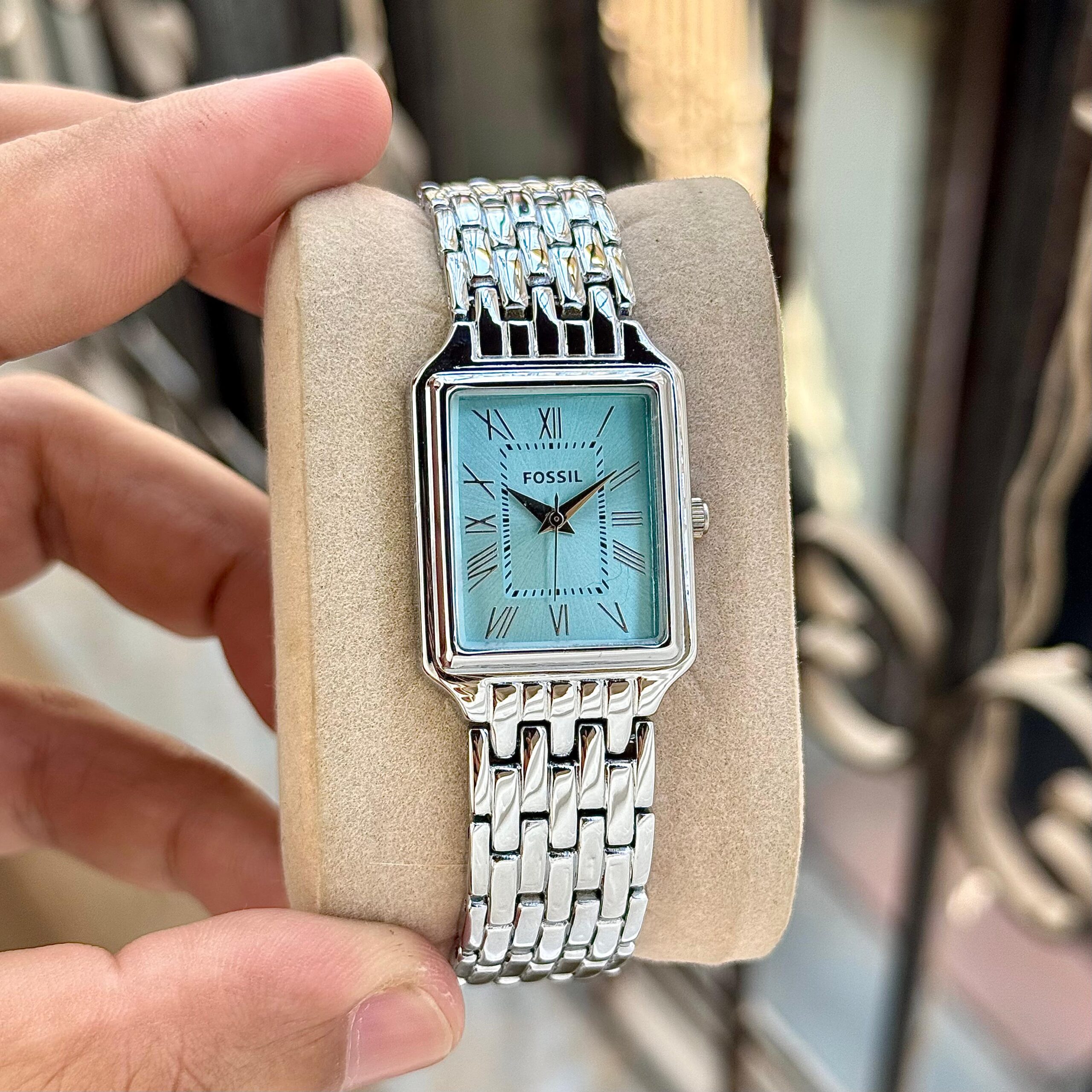 Home fossil raquel – elegant tiffany blue edition