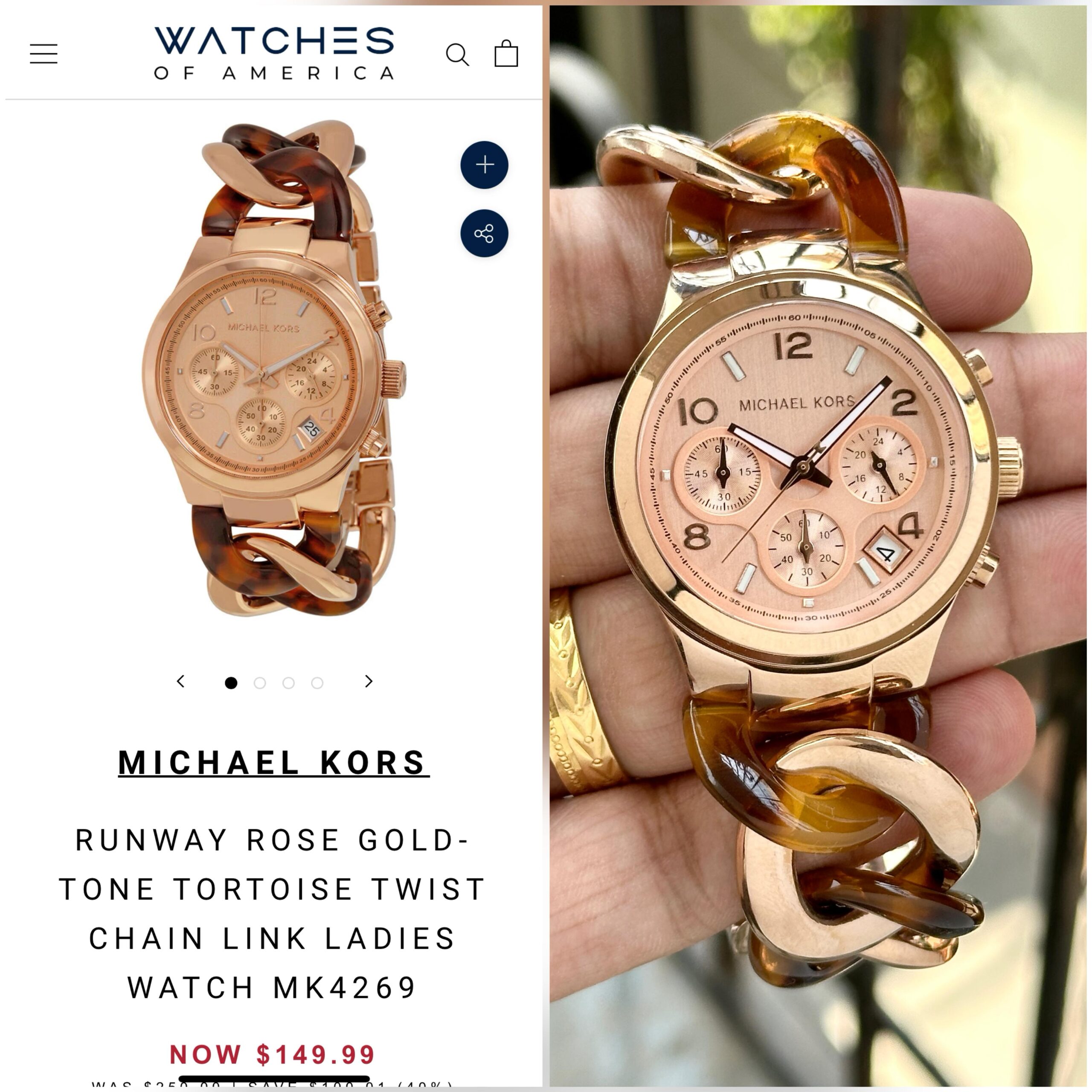 michael kors – mk3131 chain link edition michael kors – mk3131 chain link edition