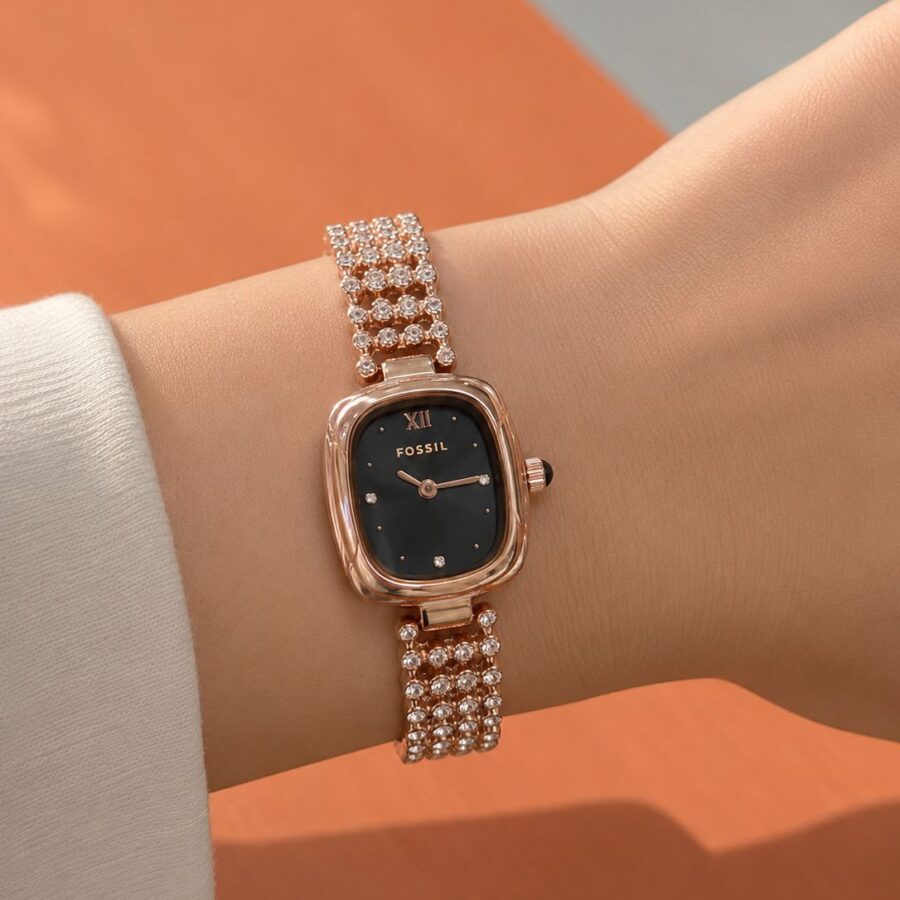 Fossil Olive Series Stainless Steel Rosegold