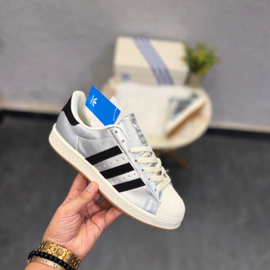 ADIDAS ORIGINALS SUPERSTAR SILVER WHITE GUM