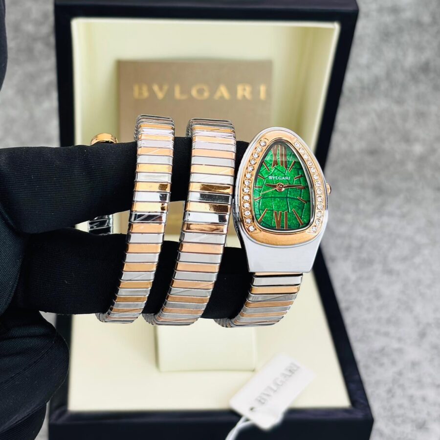 BVLGARI SERPENTI TUBOGAS TWO TONE GREEN